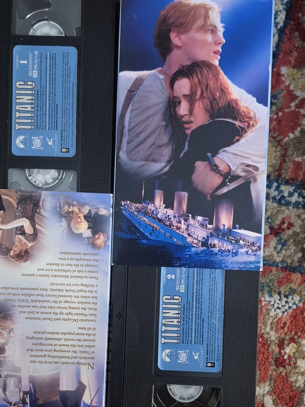 Titanic VHS Tape Two-Pack with Movie Artwork